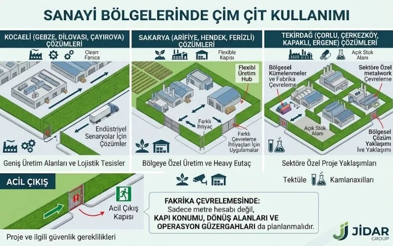 Sanayi Bölgelerinde Çim Çit Kullanımı