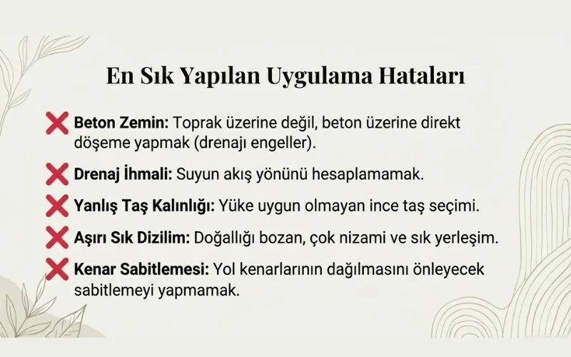 En Sık Yapılan Hatalar