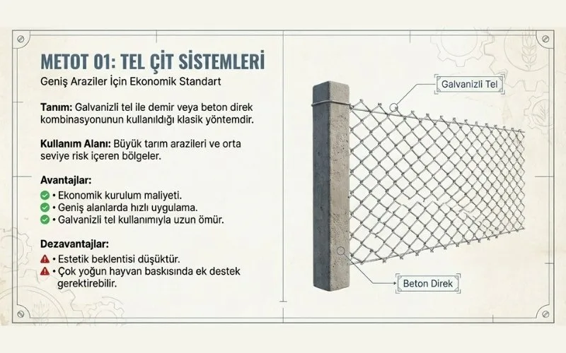 Tel Çit ile Tarla Çevirme