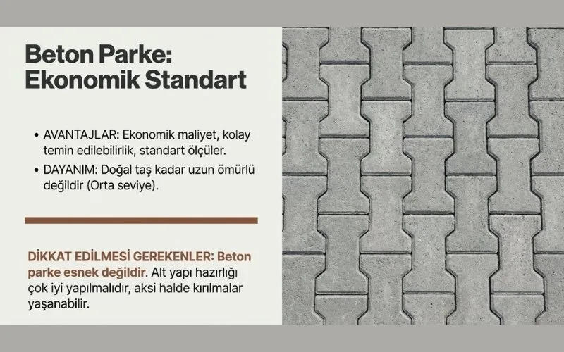 Beton Parke Taş Döşeme