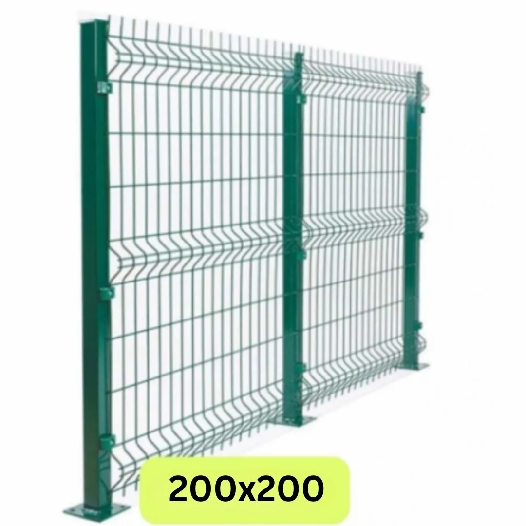Direkleriyle birlikte 200x200 panel çit paneli