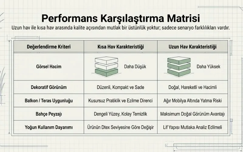 Suni Çimde Uzun Hav mı Kısa Hav mı Daha İyi?