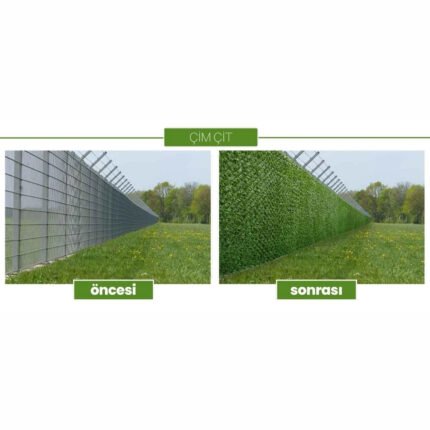 çim çit öncesi sonrası görünümü