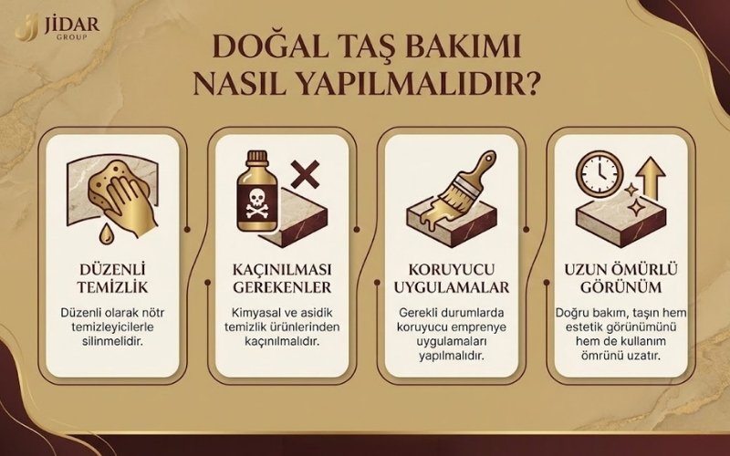 doğal taş bakımı nasıl yapılmalıdır