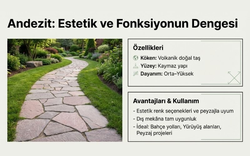 Andezit Yer Döşeme Taşları