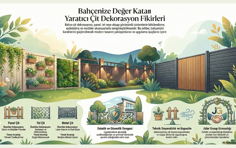 Bahçenizi Sıradanlıktan Çıkaran Estetik ve Fonksiyonel Çit Tasarımları