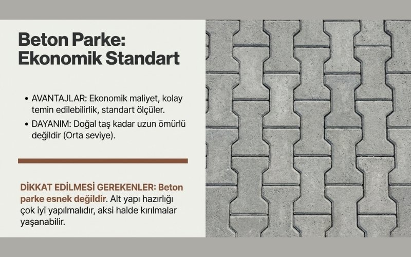 Toprak Zemine Taş Döşeme Fikirleri 8 Beton Parke Taş Döşeme