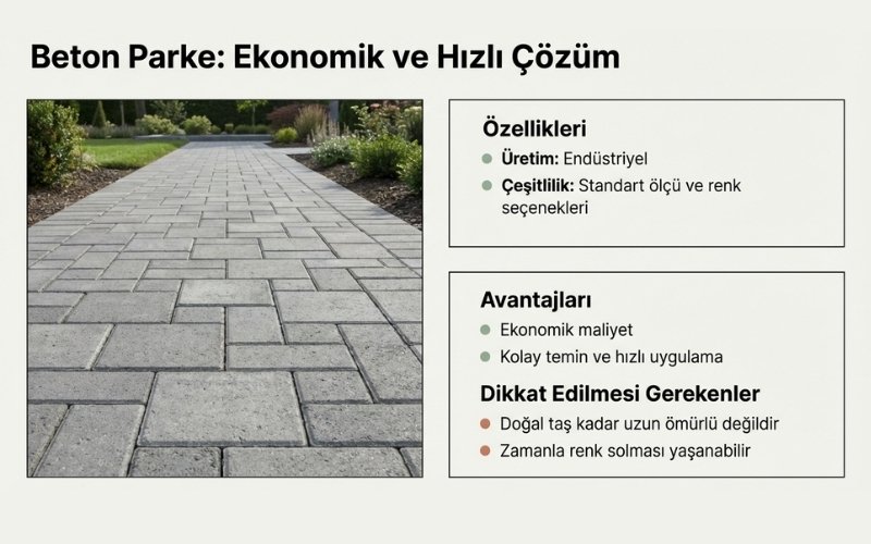 Beton Parke Taşları