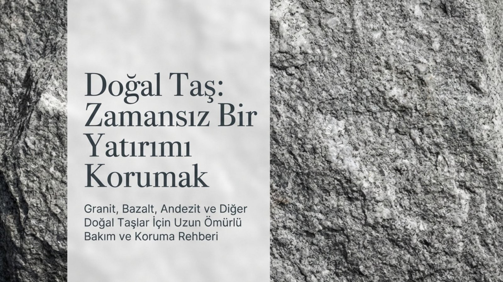 Doğal Taş Temizliği ve Bakımı