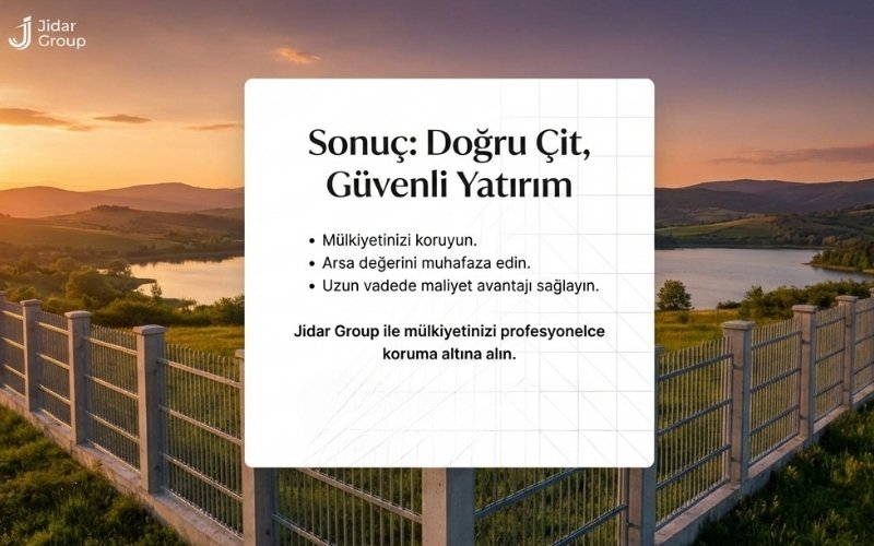 Arsa Çevresi İçin Çit Seçimi 12 Doğru Çit, Güvenli Yatırım