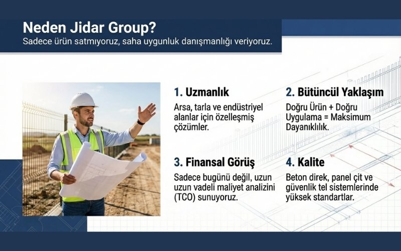 Arsa Çevresi İçin Çit Seçimi 11 Jidar Group Neden Önerilir?