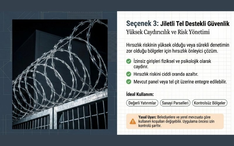 Arsa Çevresi İçin Çit Seçimi 7 iletli Tel Destekli Güvenlik Çitleri