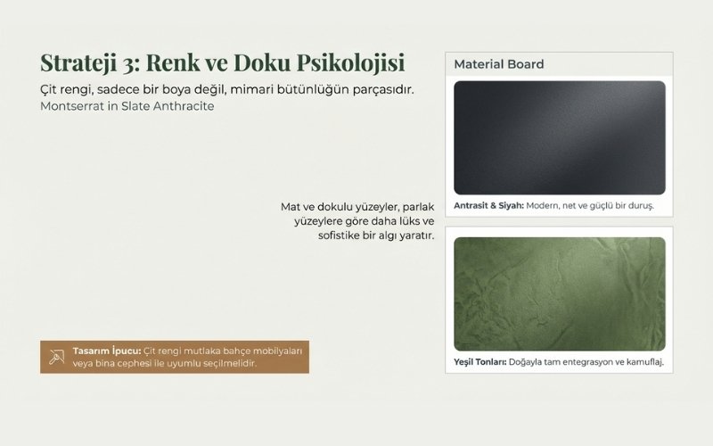 Renkli ve Özel Kaplama Çitler