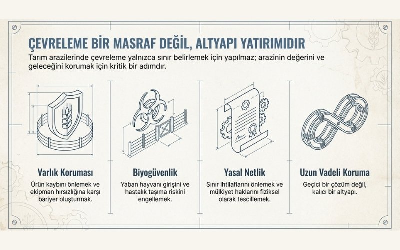 Tarla Etrafı Çevirme Yöntemleri 3 Tarla Etrafı Neden Çevrilmelidir