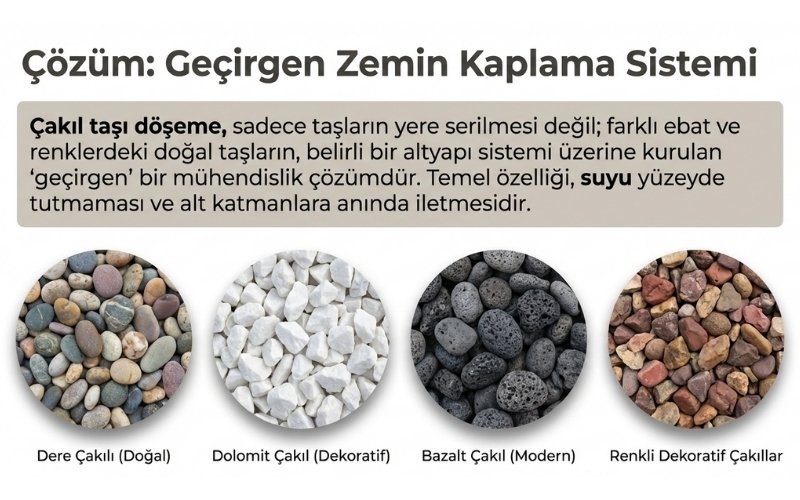 Yaygın Kullanılan Çakıl Taşı Türleri