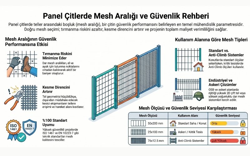 Panel Çitlerde Mesh Aralığı