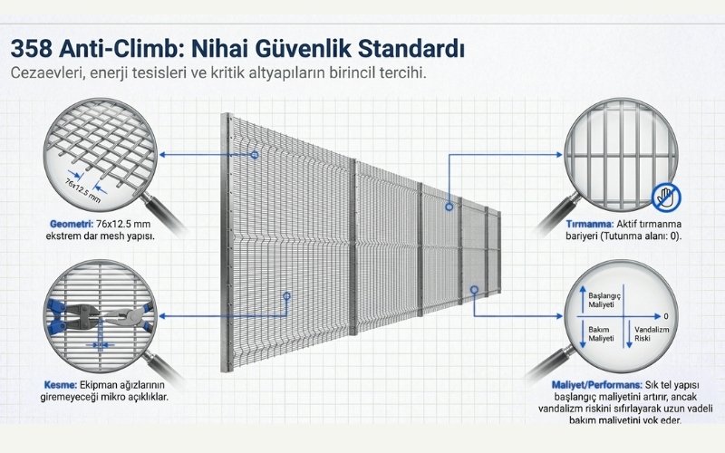 Anti Climb Panel Çit 