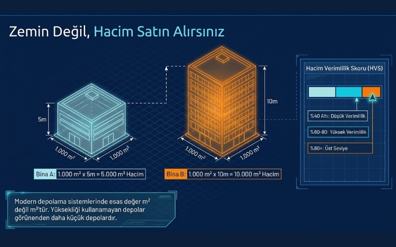 Depo Kapasitesi Nasıl Hesaplanır? 6 Depo Hacmi (m³) hesaplama