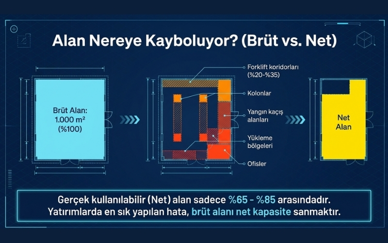 Depo Kapasitesi Nasıl Hesaplanır? 5 Depolamada Net Kullanılabilir Alan Hesabı nasıl yapılır