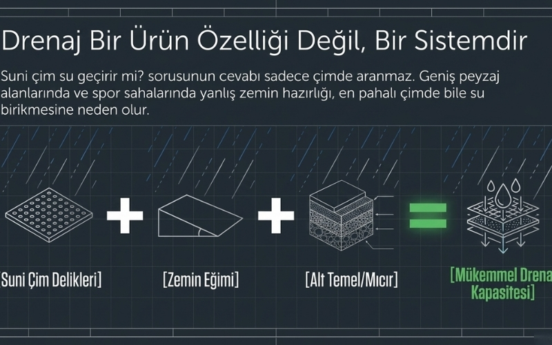 suni çim drenaj