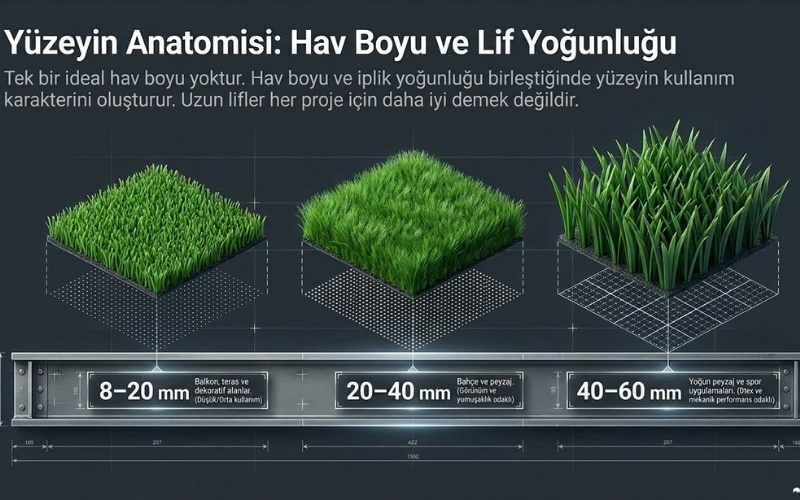 suni çim hav boyu
