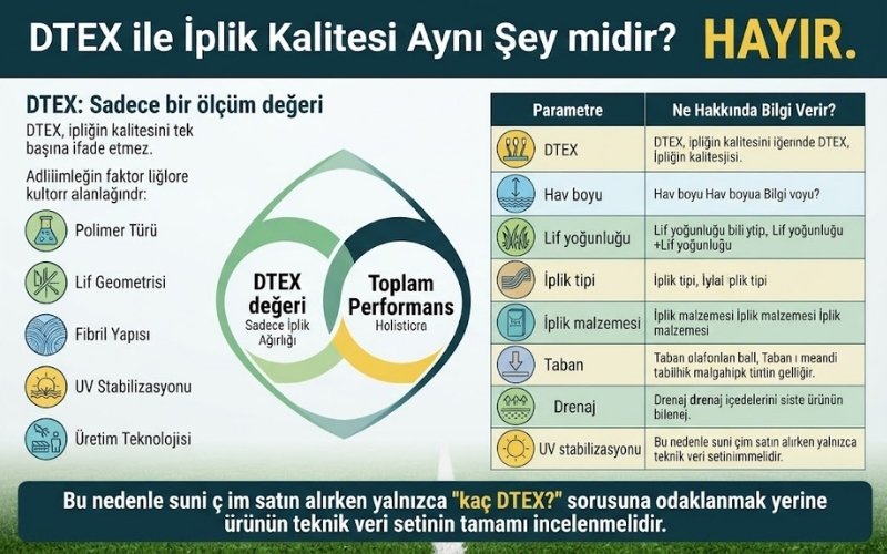 DTEX ile İplik Kalitesi Aynı Şey midir