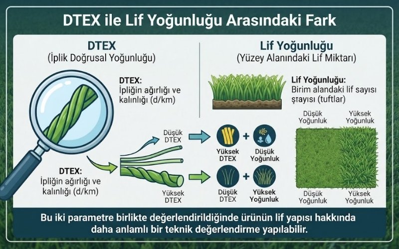 DTEX ile Lif Yoğunluğu Arasındaki Fark