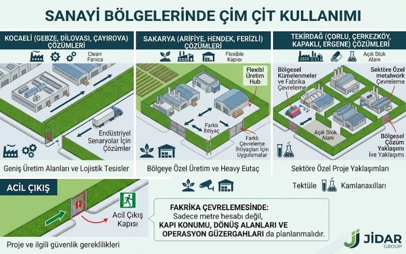 Fabrika ve İşletme Çevresinde Çim Çit Kullanımı 31 Sanayi Bölgelerinde Çim Çit Kullanımı